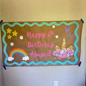 Colorful Birthday Party Banner